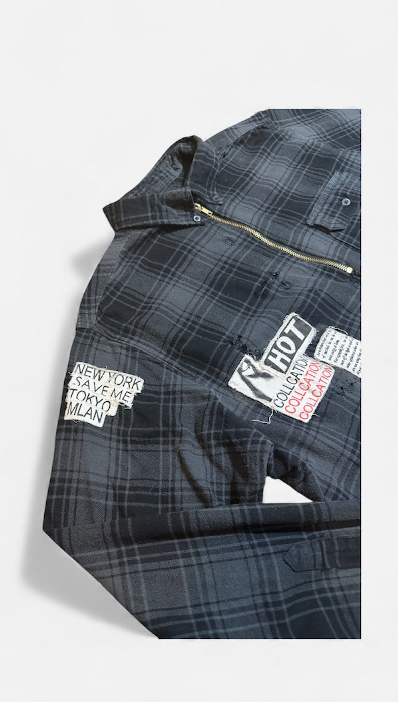 triplet patchwork flannel